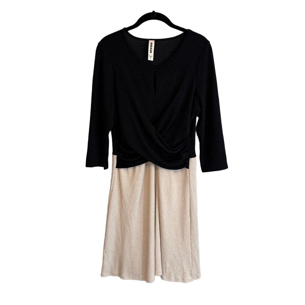 Amadi Midi Dress Black Large